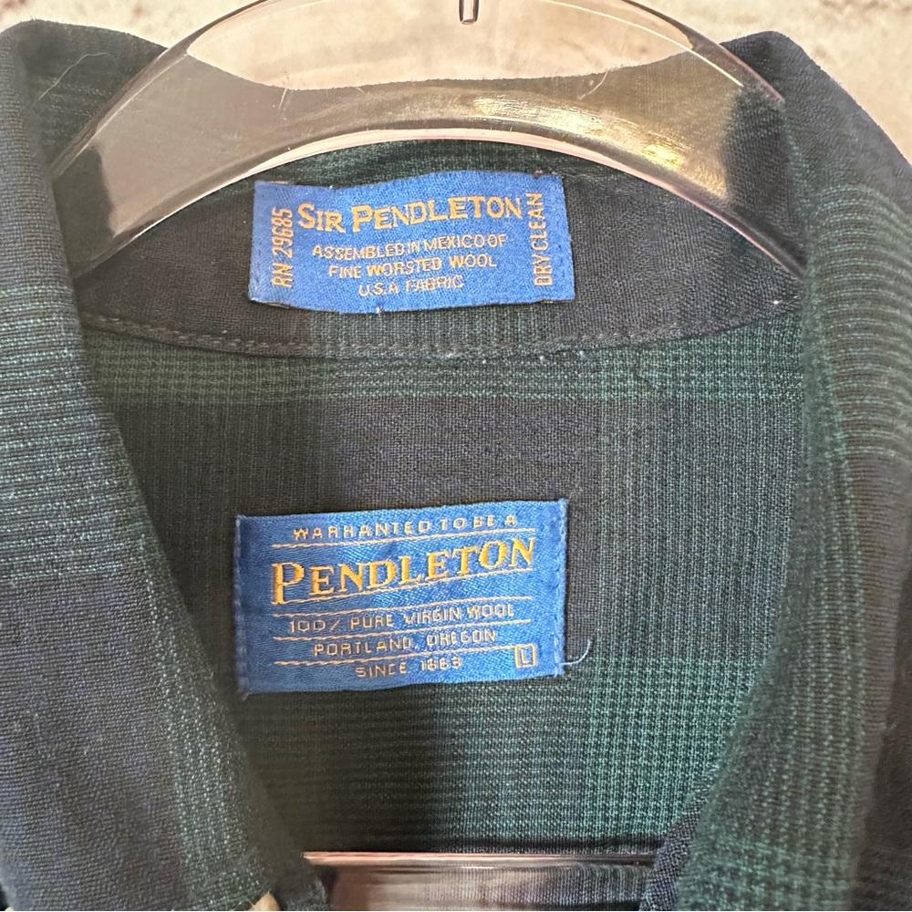 Pendleton Classic Plaid Button-Down Shirt In Navy… - image 2